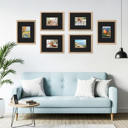11x14 Black Picture Mats for 5x7 Photos (15 Count)