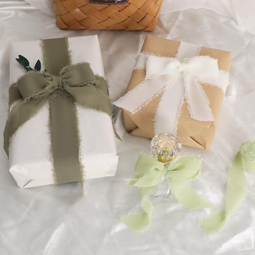 4 Rolls Silk Chiffon Ribbon (324 Foot)
