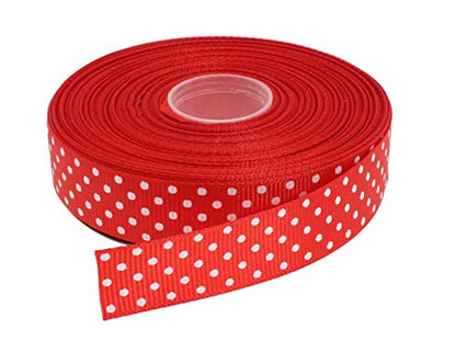 Polka Dot Grosgrain Ribbon 25 Yard Each Roll 100% Polyester