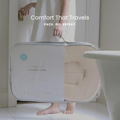Organic Newborn Baby Infant Lounger Pillow & Travel Bag