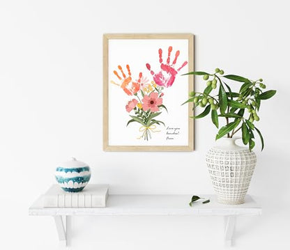 Flower Bouquet Handprint Art Craft DIY Kit