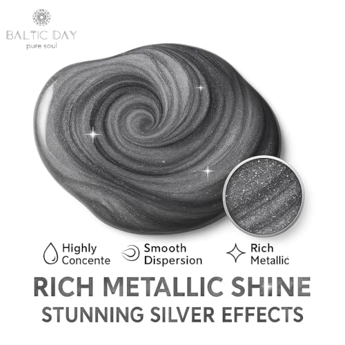 Silver Epoxy Resin Pigment Paste 6.7oz (6.7 Fl Oz)