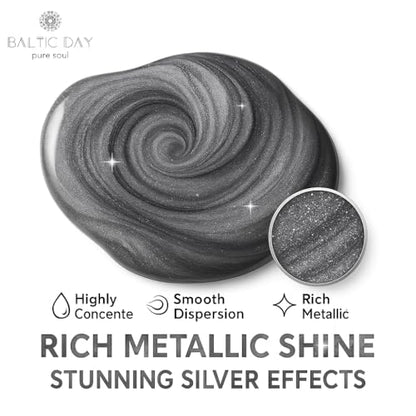 Silver Epoxy Resin Pigment Paste 6.7oz (6.7 Fl Oz)