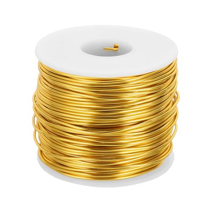 15 Gauge Anodized Aluminum Craft Wire Bendable Bonsai Training Wire 223 Feet 1.5mm for Sculpting Crafts Wreath Floral Beading Jewelry Making