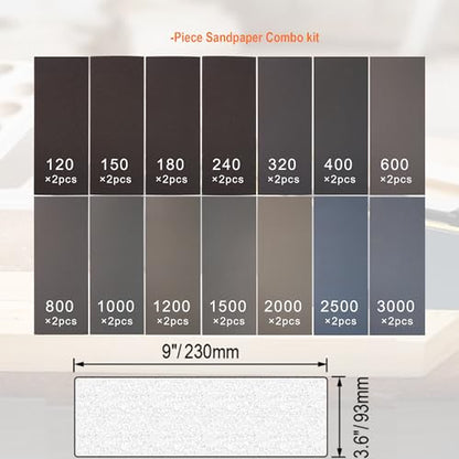 Sandpaper Assortment 24 PCS