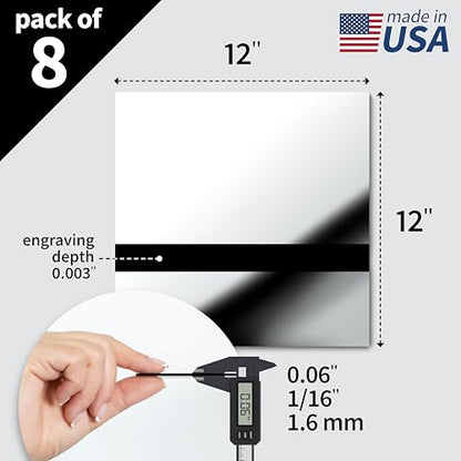 Metallic Looking Acrylic Sheet (8 Count)