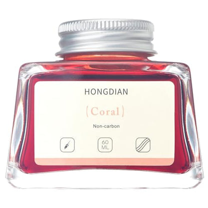 Hongdian Fountain Pen Bottled Ink Coral Color