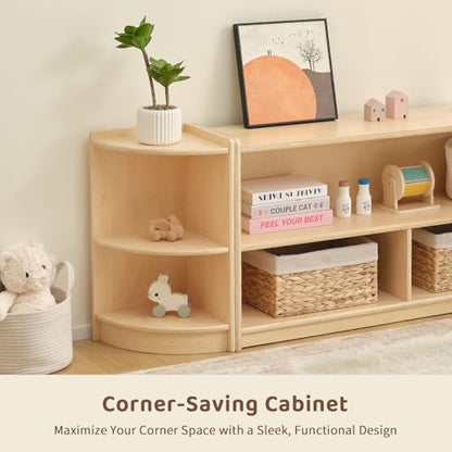 Wood Corner Cabinet (2 Count)