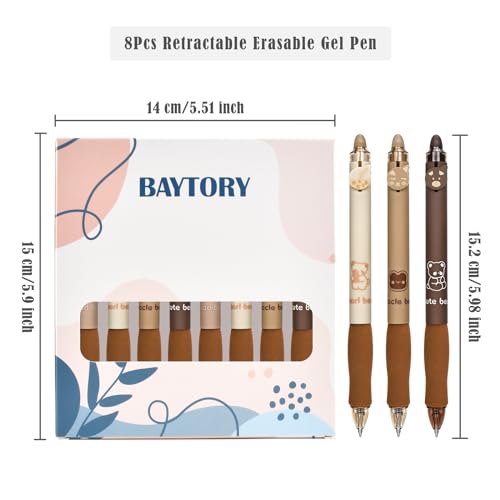 8Pcs Cute Erasable Pens (8 Count)