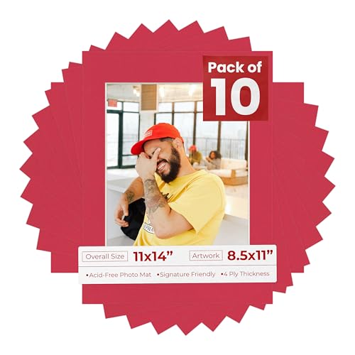 11x14 Mat for 8.5x11 Photo (10 Count)