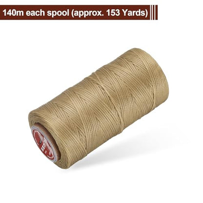 Flat Leather Sewing Waxed Thread