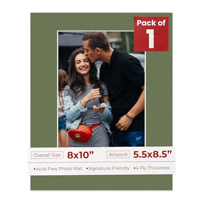 8x10 Mat Bevel Cut for 5.5x8.5 Photos