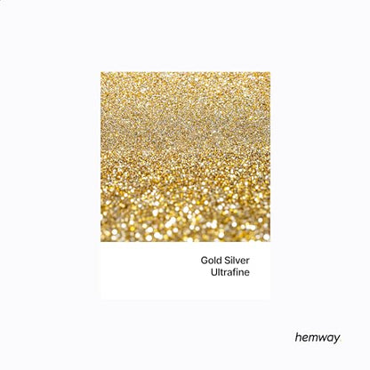 Resin Glitter Gold Silver 100g Ultrafine (3.5 Ounce)