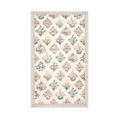 Floral Machine Washable 3x5 Rug (15 Sq Ft)