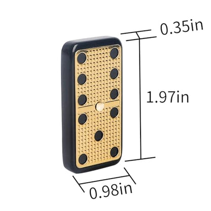 Metal Surface Dominoes Set Double 6 for Adults and Kids