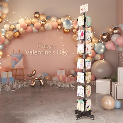 28 Pockets Countertop Rotating Greeting Card Rack
