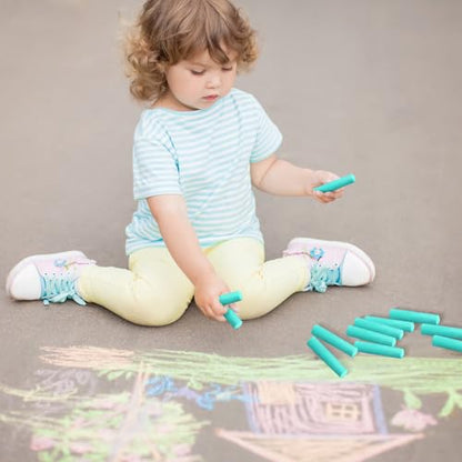 40 Pcs Sidewalk Chalks for Kids Non Toxic Jumbo Chalk for Party Gift Outdoor Art Classroom Play Painting (40 Count)