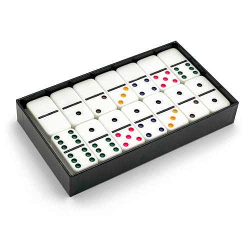 2322 Double 6 Jumbo Dominoes with Color Dot