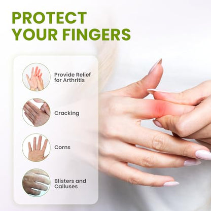 20 PCS Gel Finger Sleeve Protectors (20 Count)