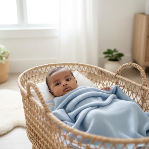 100% Organic Cotton Baby Blanket for Boys