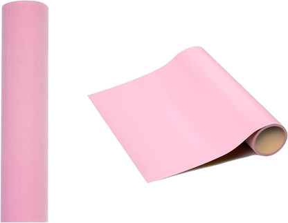 2PCS Self Adhesive Felt Sheets, DIY Felt Adhesive Sheet for Art & Crafts, Peel and Stick Felt for Drawer/Jewelry Box Felt Liner, Solid Color Felt Wallpaper (14.6" x 39.4", Pink)