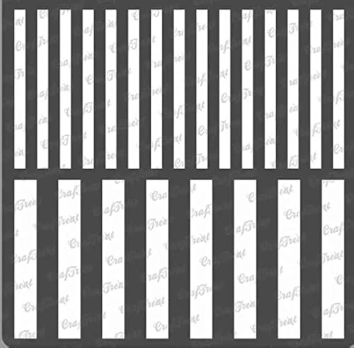 Reusable Geometric Stripe Stencils for Painting on Wood