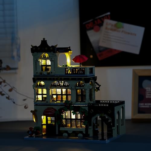 Flowers City Restaurant Assembly Square Building Set for Adutls