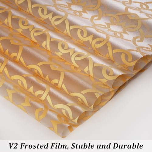 Celtic Knot Seamless Pattern Full Privacy Window Film 17.7'' x 78.7''