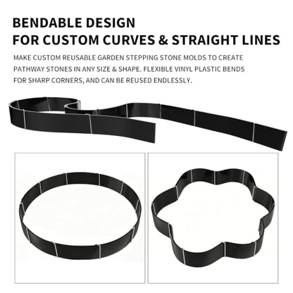 3.5" Deep x96 Plastic Concrete Forms for Walkway