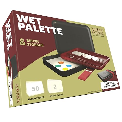 Wet Palette 50 Hydro Sheets & 2 Foam for Acrylic Paints