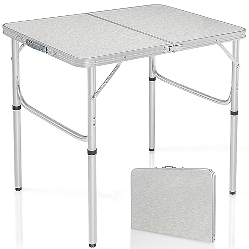 Aluminum Folding Table 3 Feet Adjustable Height