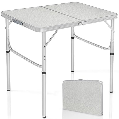 Aluminum Folding Table 3 Feet Adjustable Height