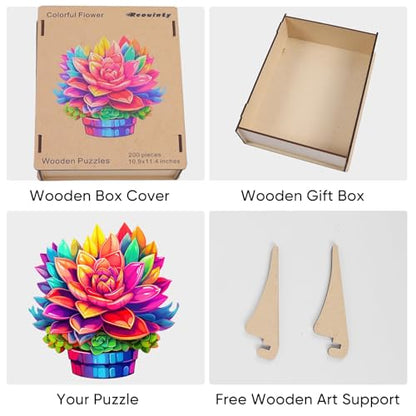 Wooden Puzzles for Adults (200 Count)