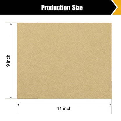 220 Grit Sand Paper 9" x 11" (12 Count)