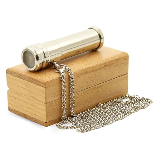 Brass Kaleidoscope with Wooden Box