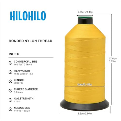 Extra Strong Bonded Nylon Thread #69 Tex70