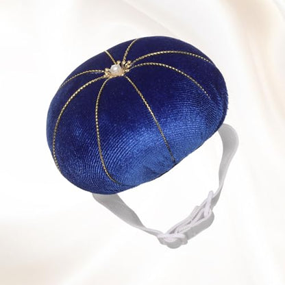 Wrist Pin Cushion Wristband Sewing Pincushion Polyester Pin Holder Wearable Pumpkin Shaped Needles Wristband for Sewing Quilting Needlework DIY Crafts