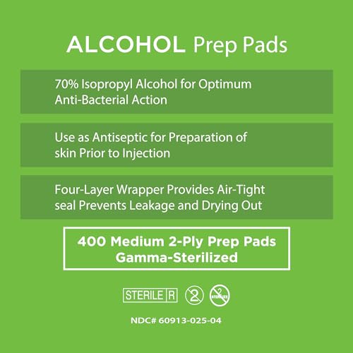 Alcohol Prep Pads (400 Count)