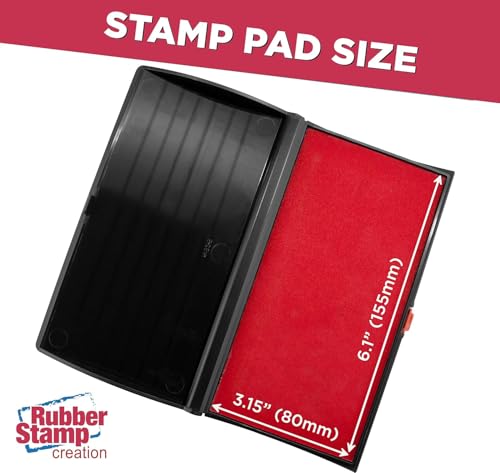 Large Premium Red Ink Stamp Pad