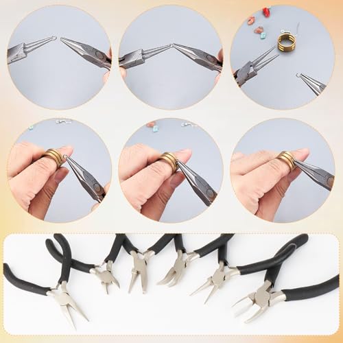 6 Pack Jewelry Pliers Set (6 Count)