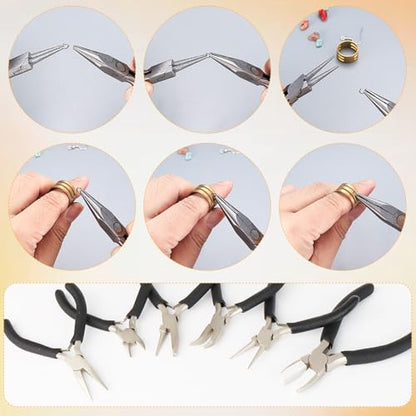 6 Pack Jewelry Pliers Set (6 Count)
