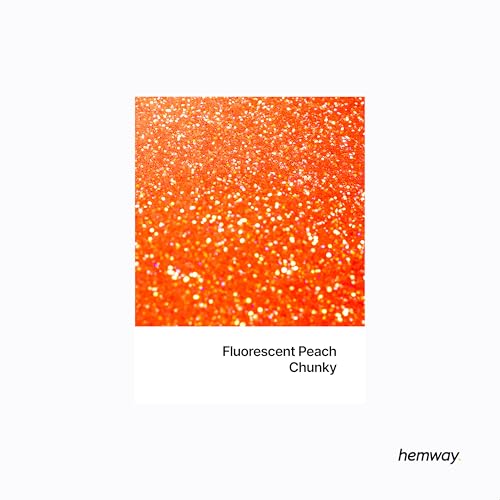 Resin Glitter Fluorescent Peach 100g Chunky (3.5274 Ounce)