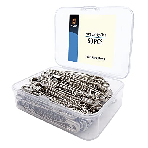 50PCS 3In Safety Pins (50 Count)