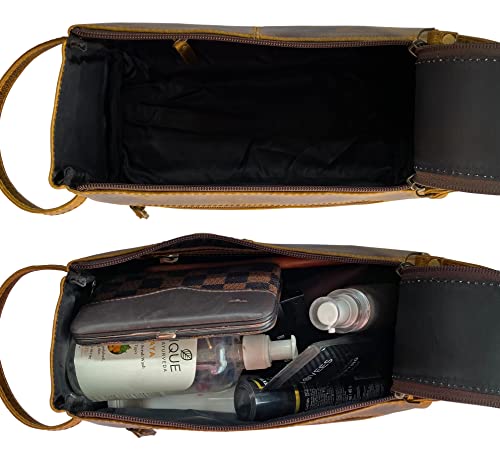 Leather Toiletry Bag for Men