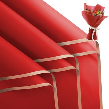 20 Sheets Flower Waterproof Wrapping Paper (20 Count)