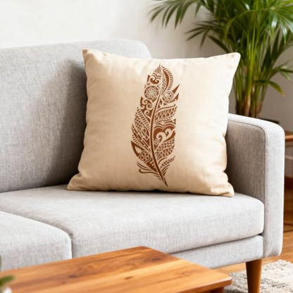 A4 Reusable Mandala Feather Stencil for Painting