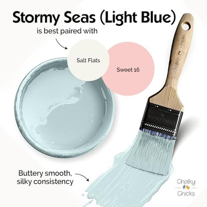 Stormy Seas 8 Fl Oz Chalk Paint for Furniture All in One