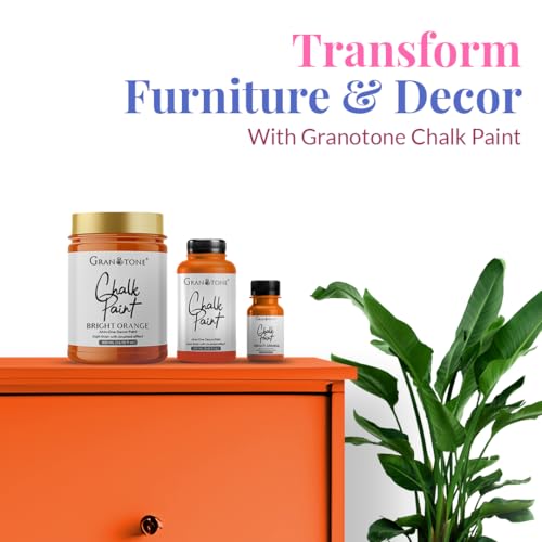 Chalk Paint for Furniture Bright Orange 8.5 fl oz 250 ml (8.5 Fl Oz)