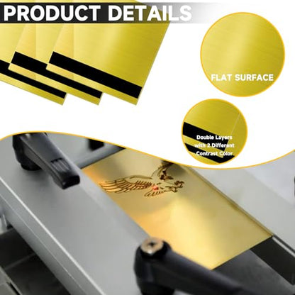 5PCS Laser Engraving Double Color ABS Plastic Sheet