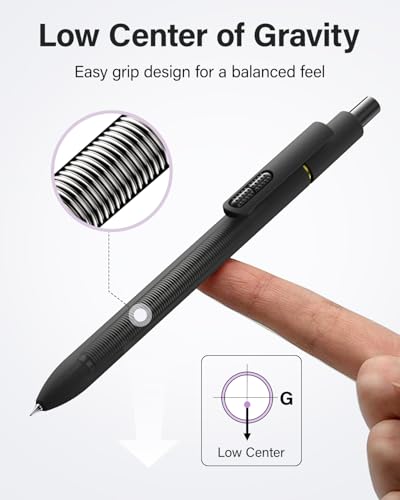 8 Pcs Gel Pens with Fidget Clip (8 Count)